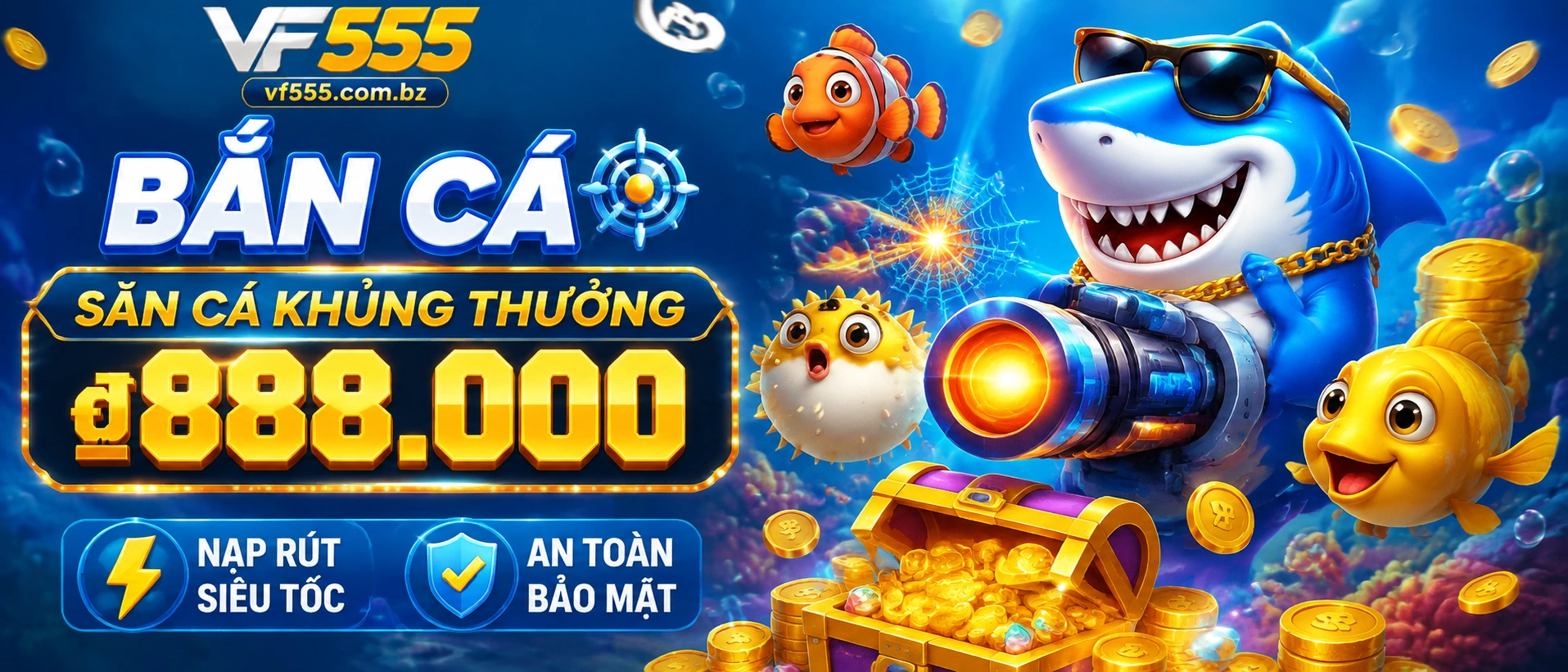 Bắn Cá 3D với hiệu ứng hình ảnh sống động