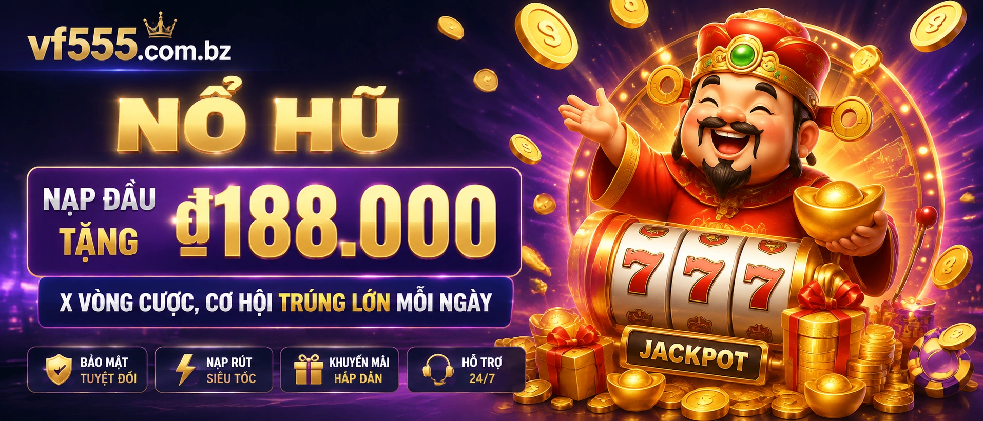 Hình ảnh game Nổ Hũ nổi bật trên vf555.com.bz