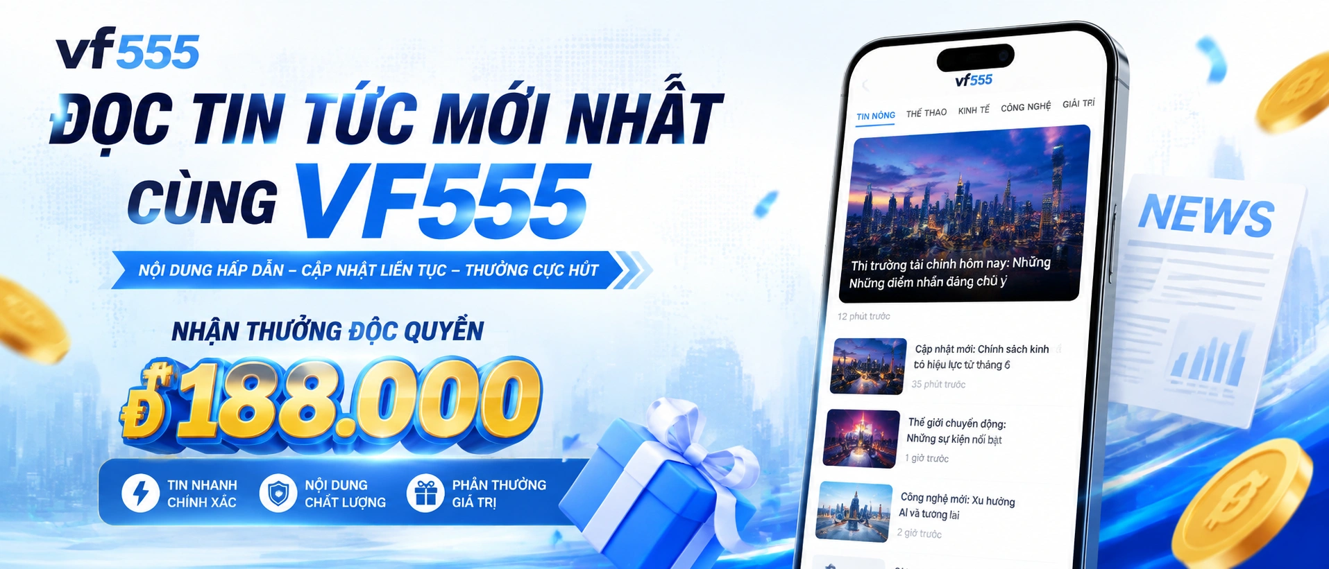 Ảnh minh họa khu tin nổi bật và cập nhật theo tuần